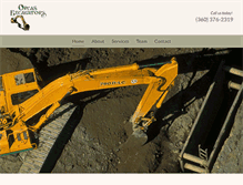 Tablet Screenshot of orcasexcavators.com